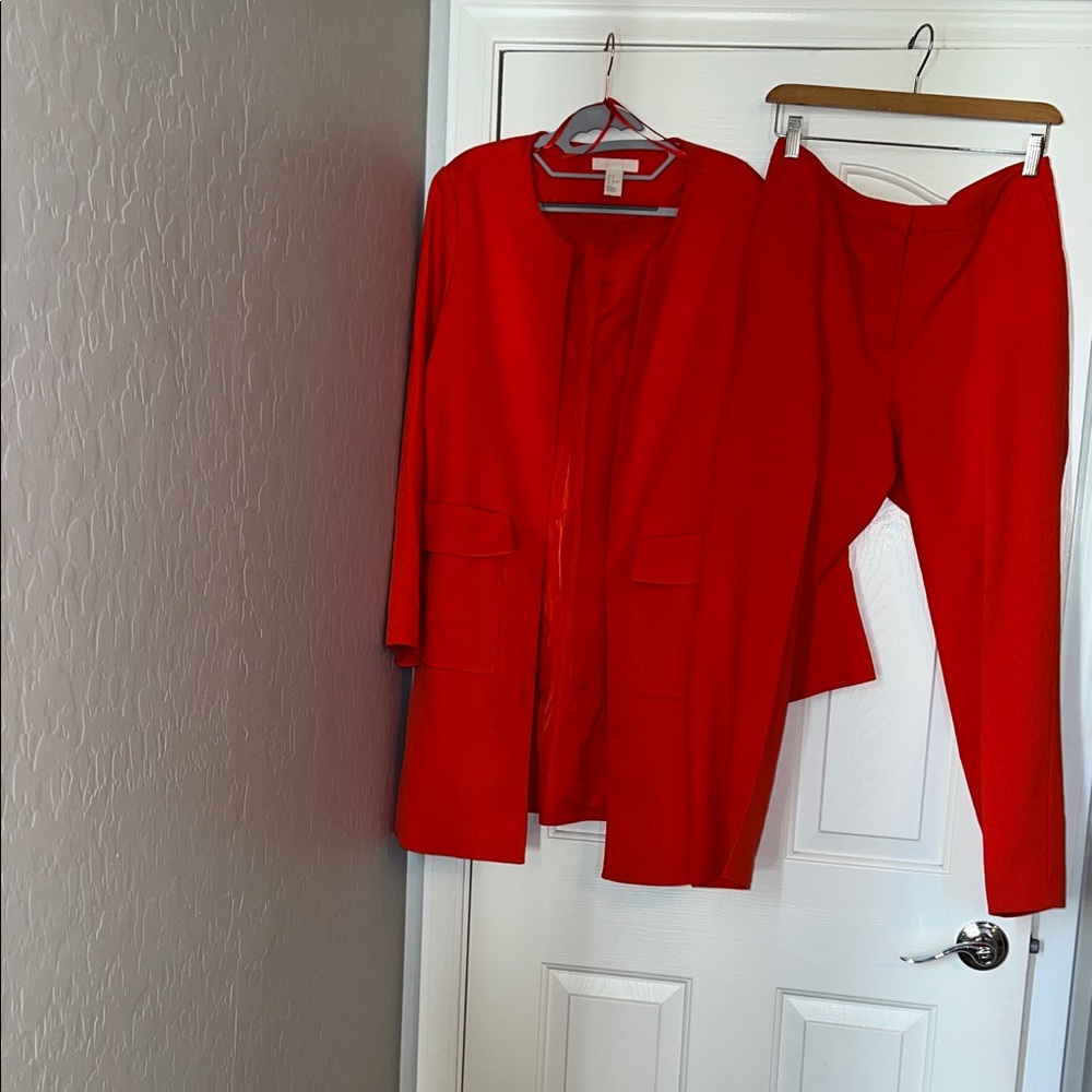 H&M Red Women's Pants & Jumpsuit Set